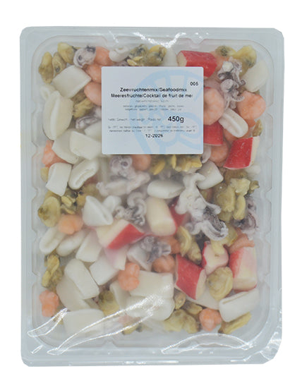 ANAM | Seafood Mix Cooked 500g | 熟海鲜混合 | Kypsa merenelava sekoitus | Hai san tron da nau 500g