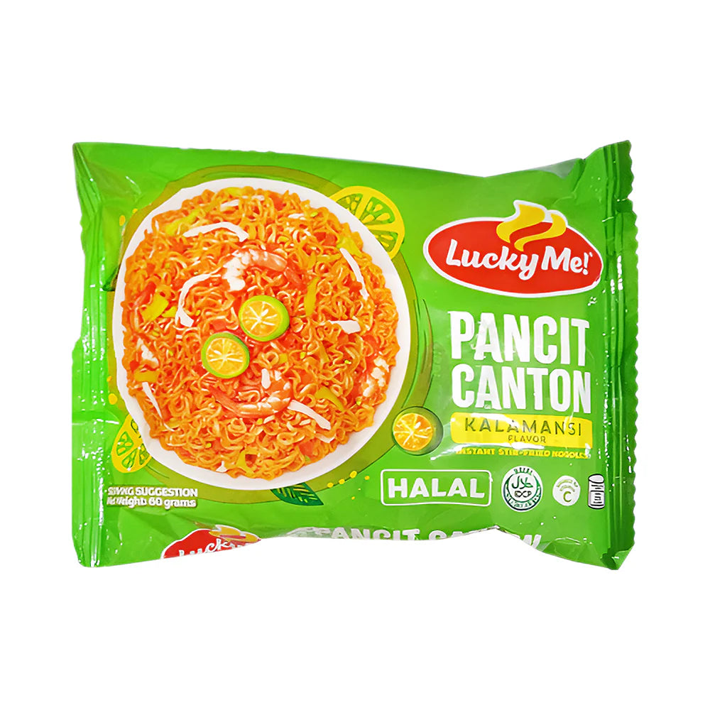 ANAM | LM! (Lucky Me!) – Pancit Canton Calamansi Instant Noodles – 60g | 幸运面 菲式干拌青柠味 | Mi xao kho Pancit Canton vi calamansi