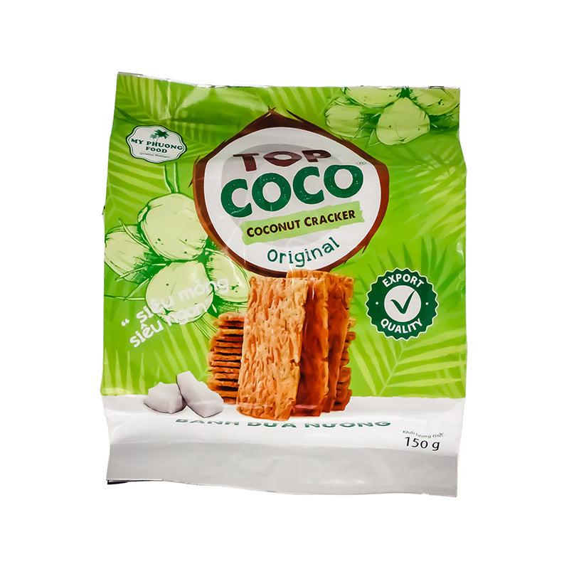 ANAM | TOP COCO – Coconut Crackers Original – 150g | 椰子饼干 | Banh dua