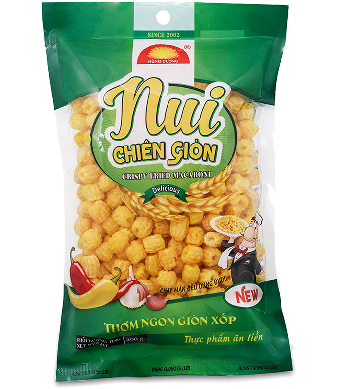 ANAM | HUNG CUONG Crispy fried macaroni 200g | 脆意大利面 | Nui Chiên Giòn 200g