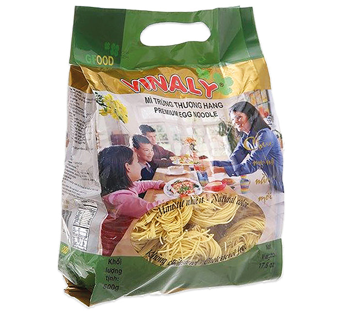 ANAM | VINALY Egg Noodle Thin 500g | 细蛋面 | Mì Trứng Sợi Nhỏ 500g