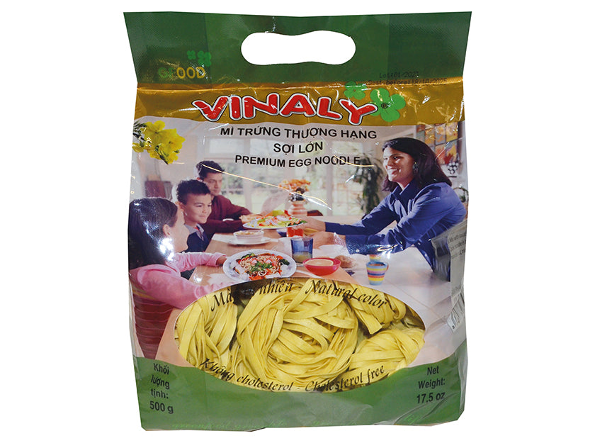 ANAM | VINALY Thick Egg Noodle 500g | 粗蛋面 | Mì Trứng Sợi To 500g