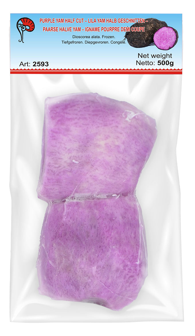 ANAM | ASIAN CHOICE - Yams Purple Half cut 500G | 紫薯块 | Khoai mo tim