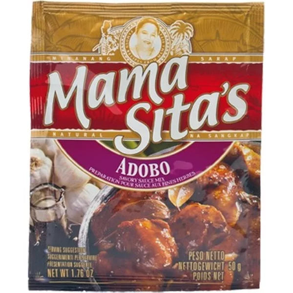 ANAM | MAMA SITA'S – Spice Mix Adobo Sauce – 50g | 阿多波醬料調味粉 | Bot gia vi nuoc sot Adobo
