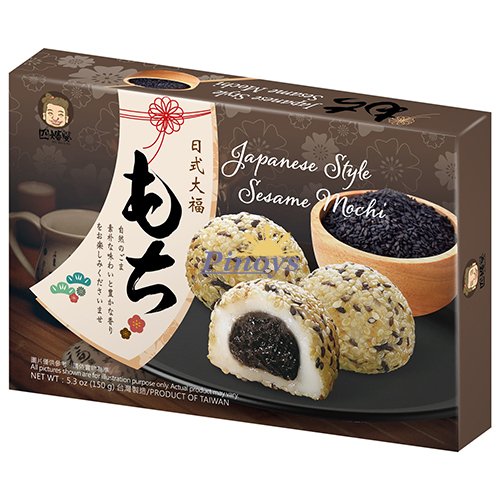 ANAM | SZU SHEN PO Mochi Sesame 210g | 芝麻麻糬 | Seesamimochi | โมจิงาดำ | Mochi me den 210g