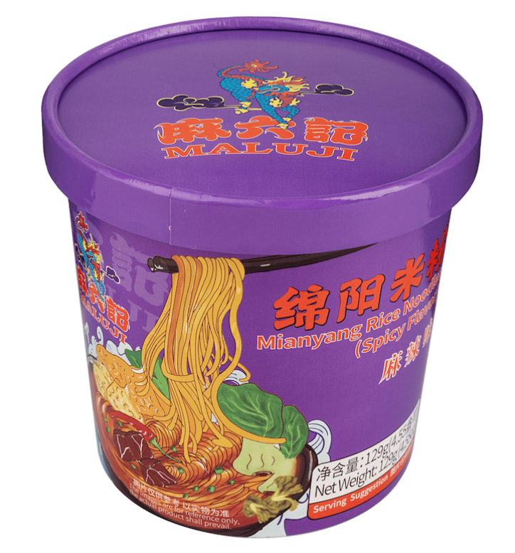 ANAM | Instant Mianyang Rice Noodles Spicy Flavor 129g | 麻六记绵阳米粉 麻辣味 | Mi gao vi cay