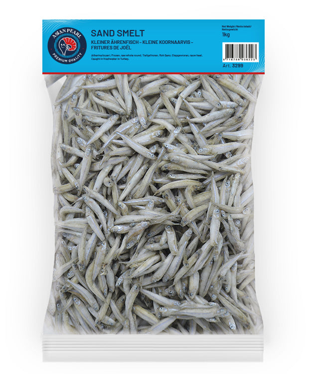 ANAM | Sand Smelt Raw Whole Round 6-10 CM - 1 KG | 整条银鱼6-10厘米 | Ca long tong nguyen con 6-10cm