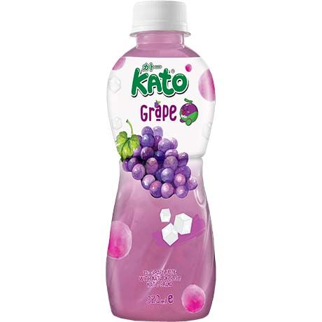 ANAM | KATO Grape Juice with Nata De Coco 320ml | 葡萄椰果饮料 | Nuoc Nho Thach Dua