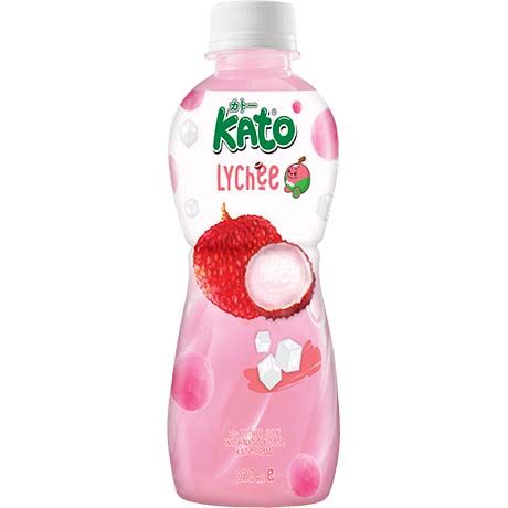ANAM | KATO Lychee Juice with Nata De Coco 320ml | 荔枝椰果饮料 | Nuoc Vai Thach Dua