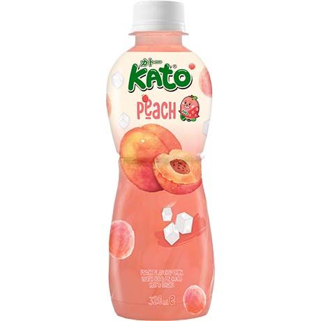 ANAM | KATO Peach Juice with Nata De Coco 320ml | 桃子椰果饮料 | Nuoc Dao Thach Dua