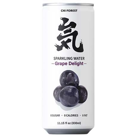 ANAM | CHI FOREST Sparkling Water Grape 330ml | 葡萄味气泡水 | Nuoc Soda Nho
