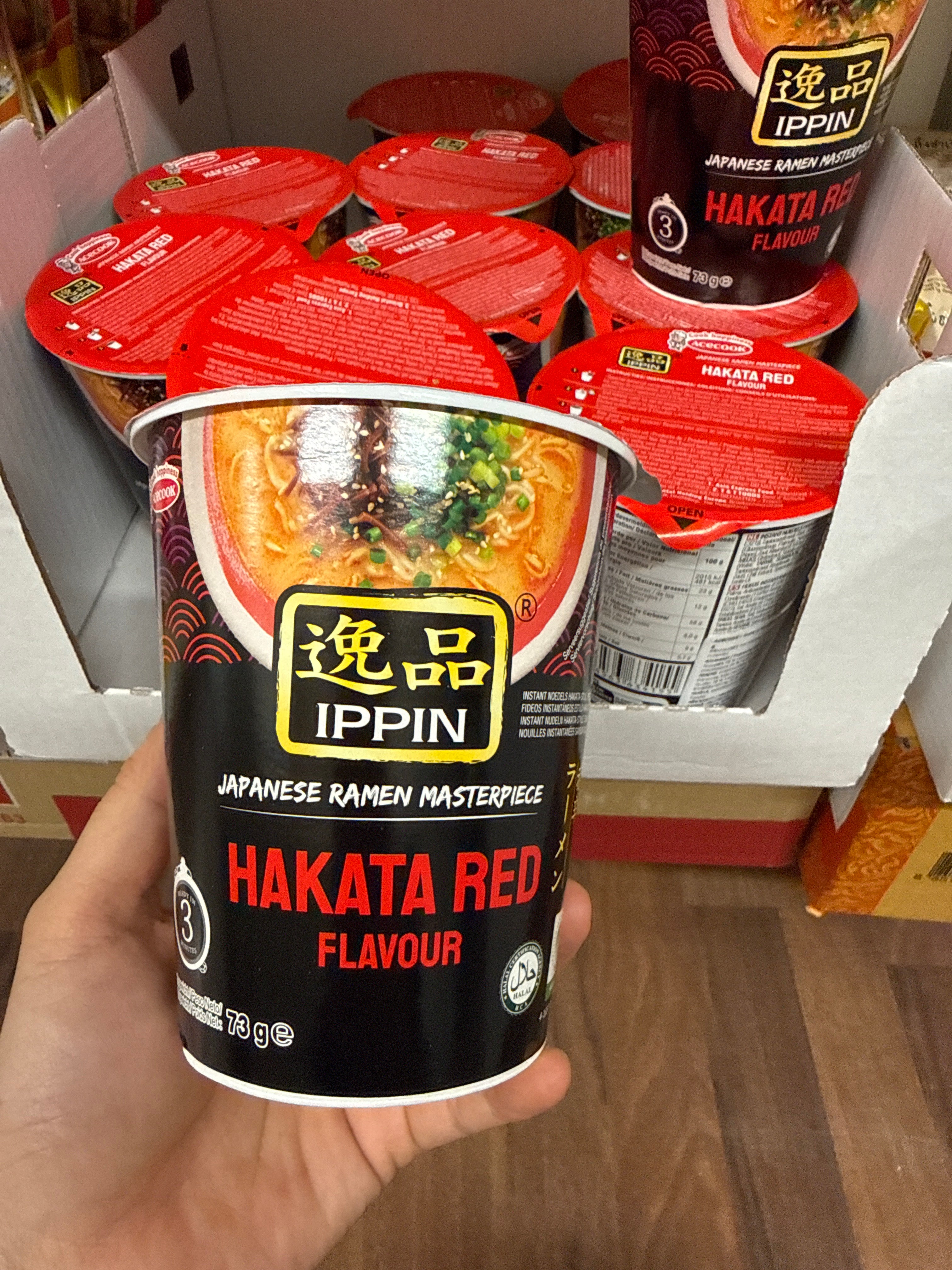 ANAM | ACECOOK Instant Noodles Hakata Red Ippin Cup 73g | Mi an lien acecook hakata