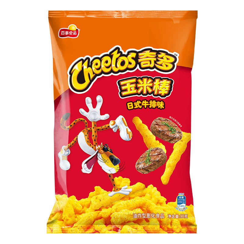 ANAM | Cheetos Corn Cob Japanese Steak Flavor 90g | 奇多玉米棒 日式牛排味 | Snack Cheetos vi bo Nhat Ban