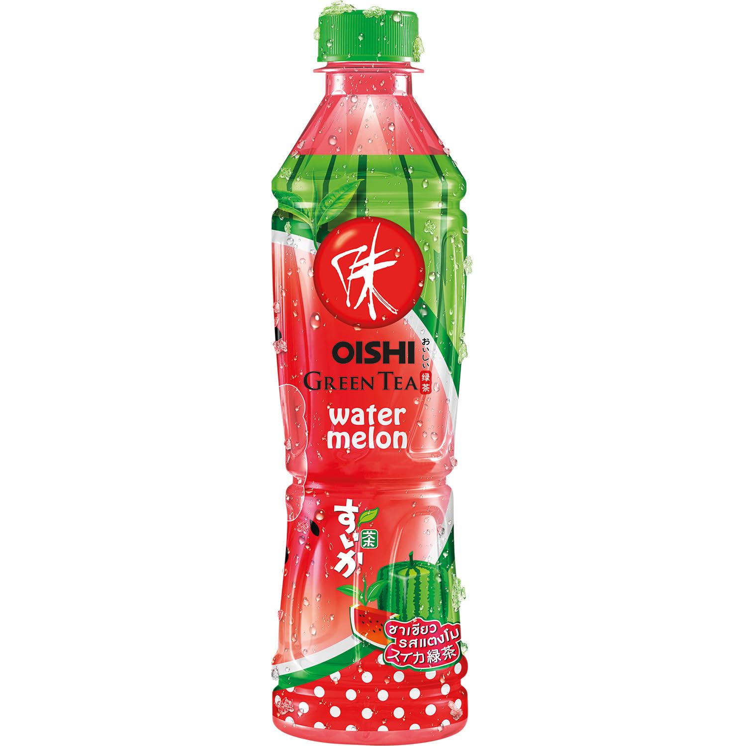 ANAM | OISHI Green Tea Drink Watermelon 400 ML | 西瓜绿茶饮料 | Tra xanh dua hau