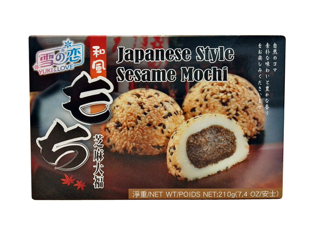 ANAM | Y&L – Mochi Rice Cake Sesame – 210g | 黑芝麻麻糬 | Banh mochi me đen