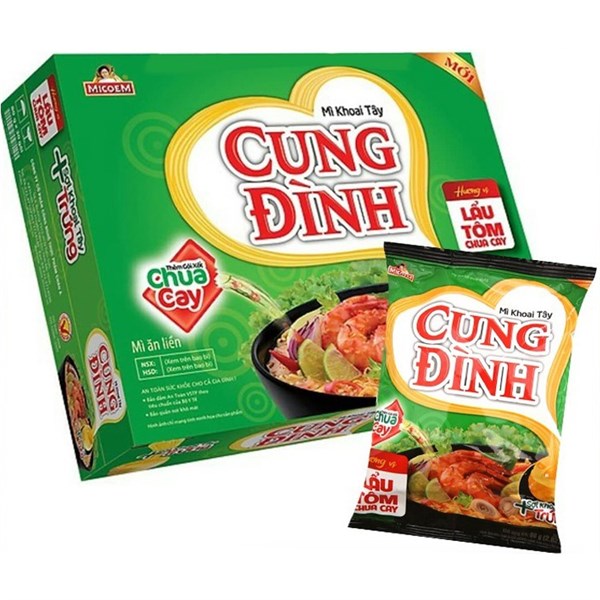 ANAM | CUNG DINH – Instant Noodles Hot & Sour Prawn | 酸辣虾味方便面 | Mi an lien vi tom chua cay 85G