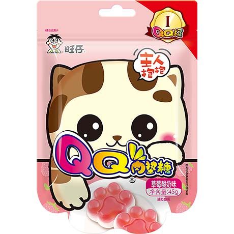 ANAM | WANT WANT Soft Candy Strawberry Yogurt Cat's Claw 45g | Keo mem vi sua chua dau