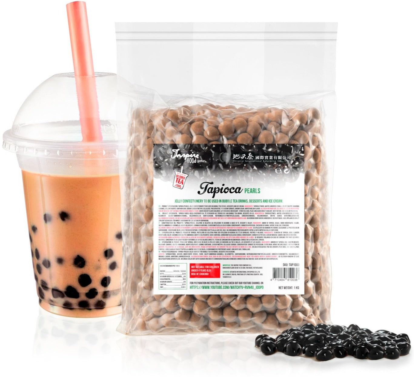 ANAM | TIFC Tapioca Boba Bubble Tea Pearls tapiokahelmet 3 kg (big pack)