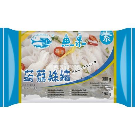 ANAM | FISH WELL Shirataki Konjac Noodles Knot 380g | 魔芋结白滝面 | Mi Shirataki Konjac Dang Nut