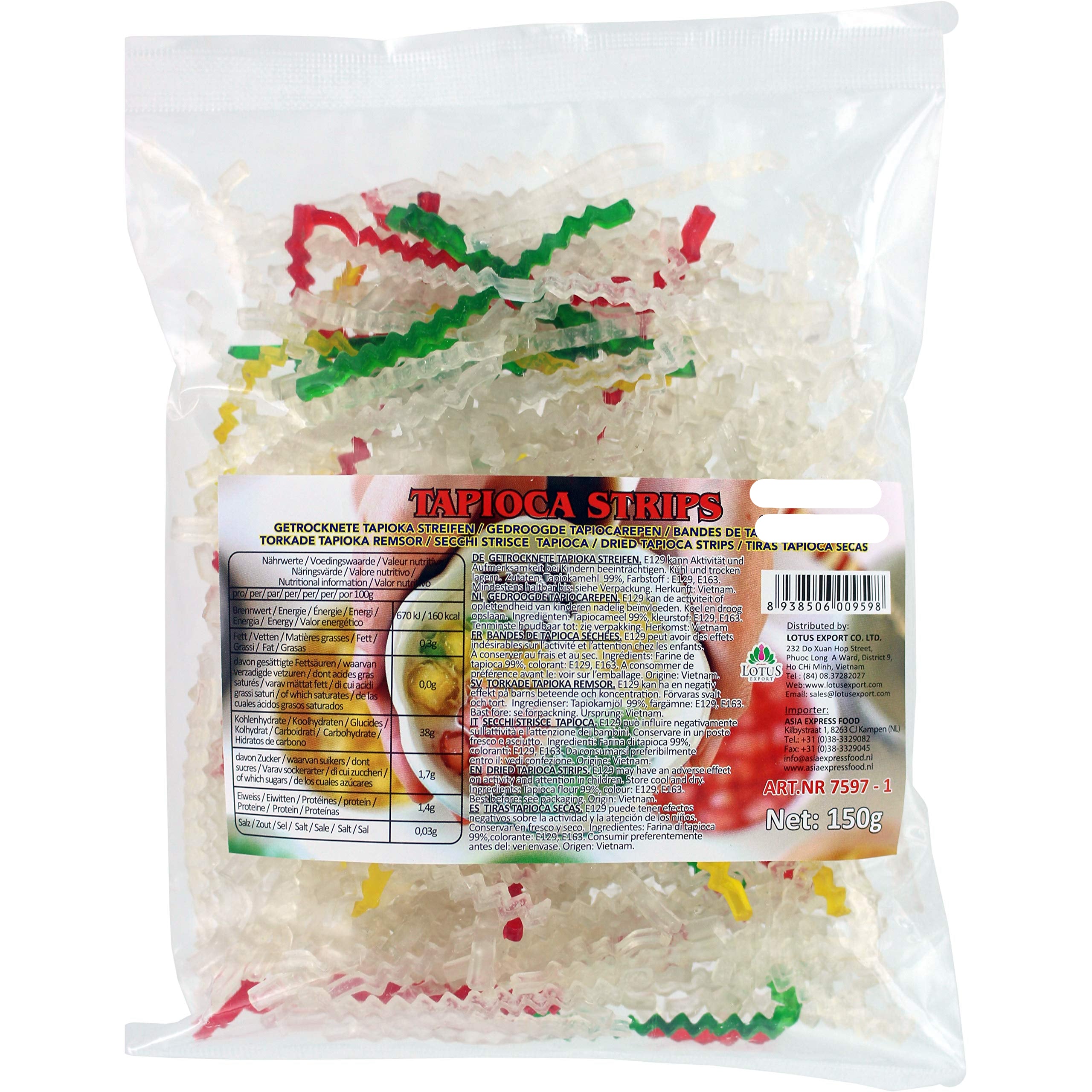 ANAM | LOTUS GRAND - Tapioca Strips 150 G | 木薯条 | Bot khoai