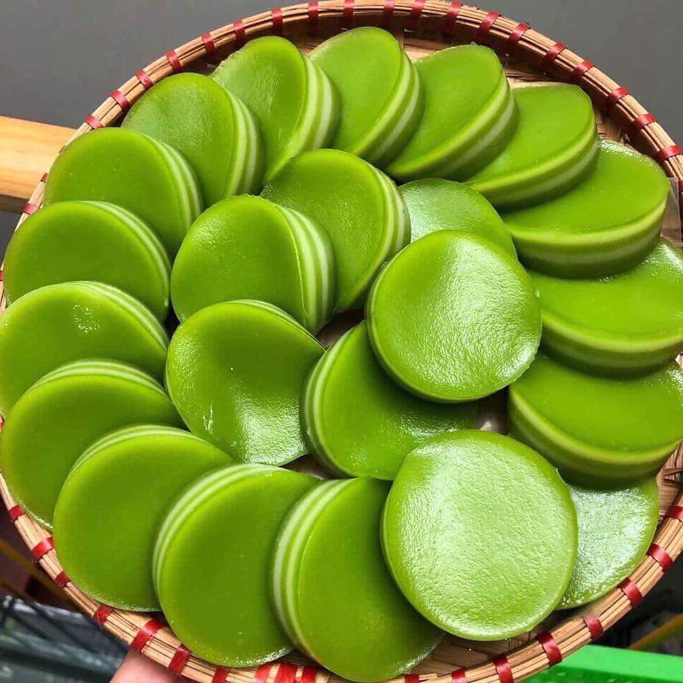 ANAM | Steamed Layer Cake with Pandan Flavour 500 G | 斑兰千层蒸糕 | Banh da lon (Chin tang may)