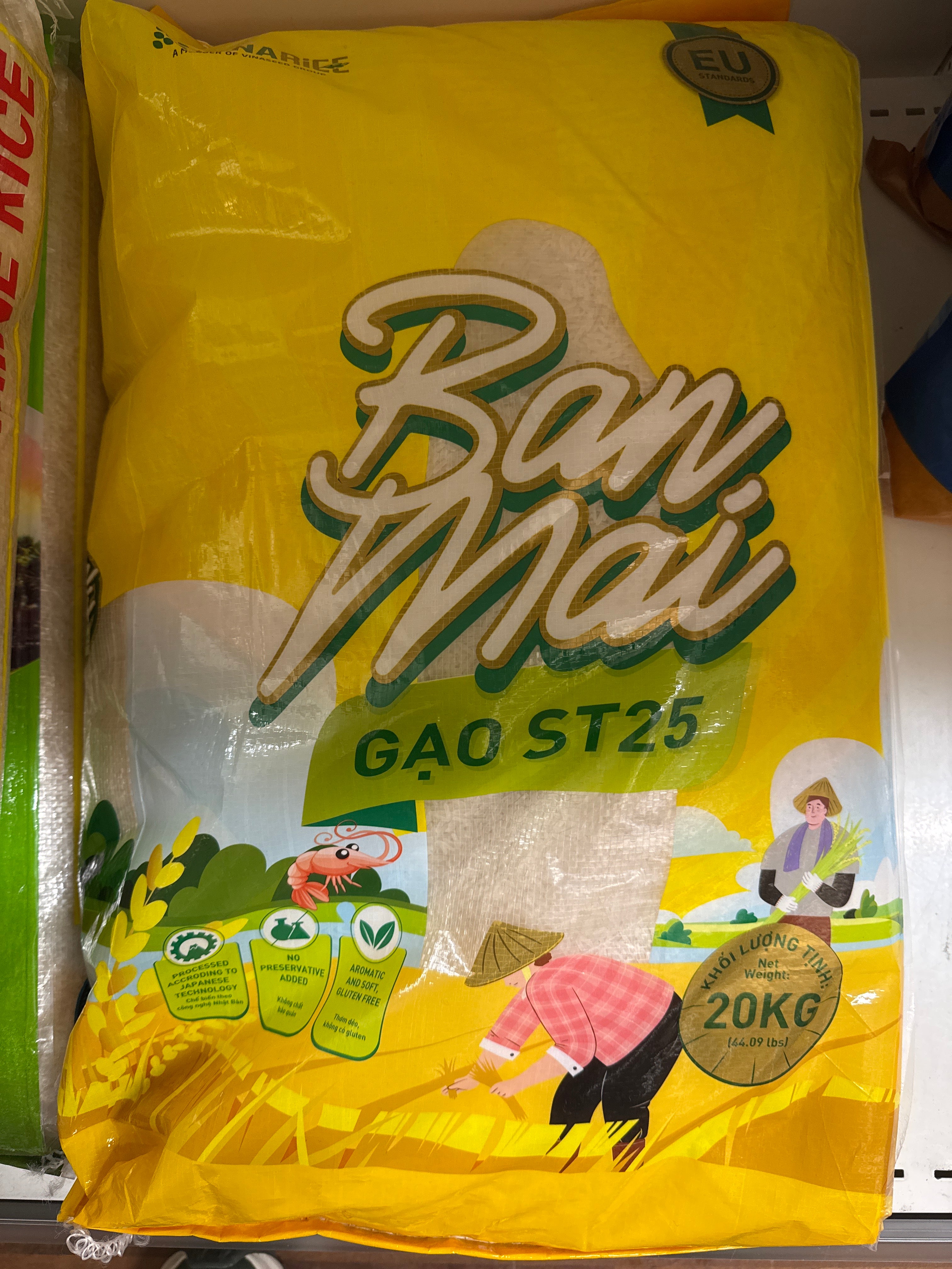 ANAM | Vietnamese White Rice St25 20 kg | 越南白米 ST25 | Gao trang Viet Nam ST25 20 kg