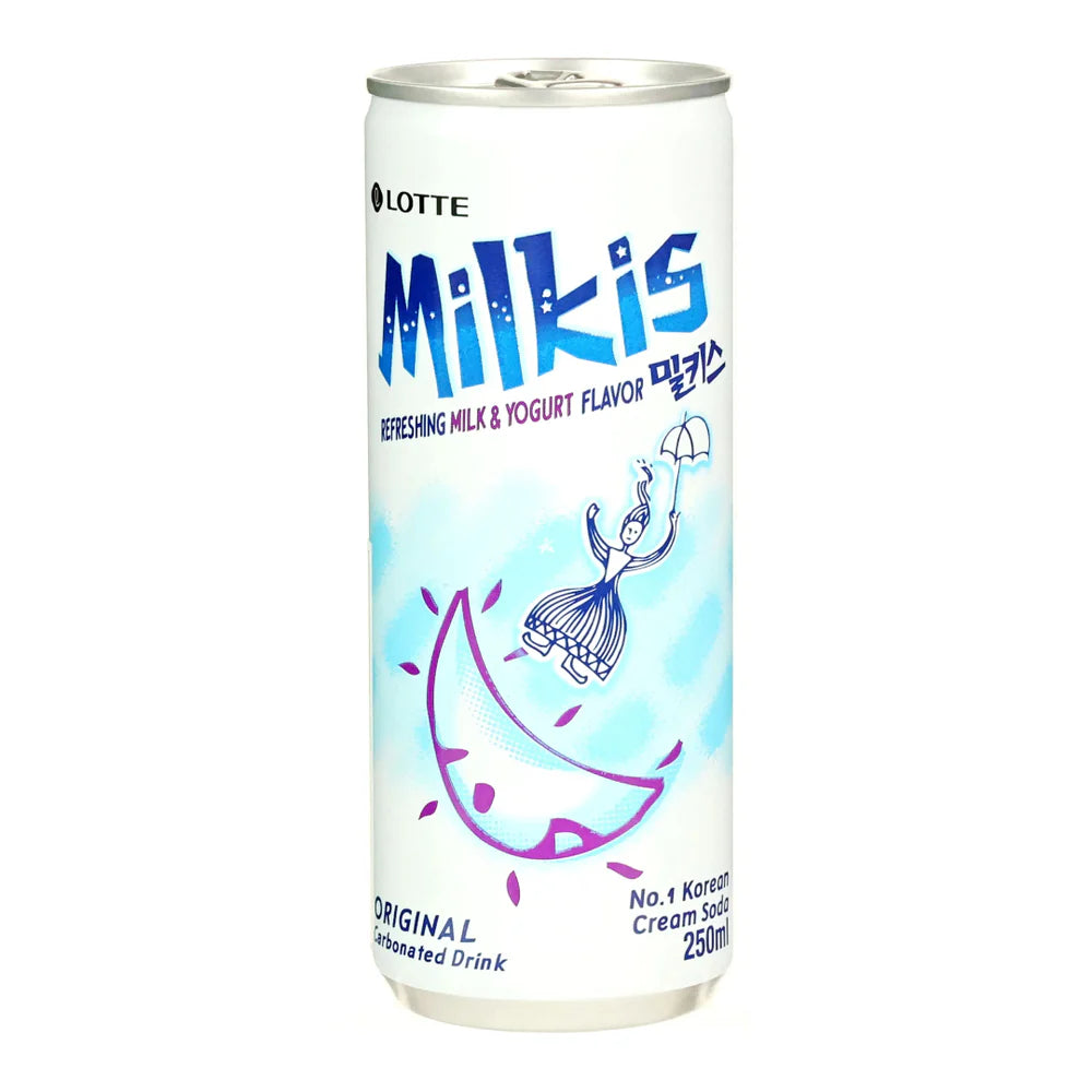 ANAM | LOTTE Milkis Soft Drink Can 250 ML | 原味Milkis 汽水 | Nuoc Milkis