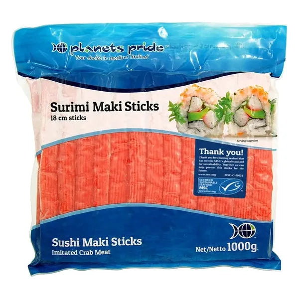 ANAM | Surimi Crab Sticks Hosomaki 1 KG ASIAN CHOICE | 蟹棒寿司卷 | Thanh cua