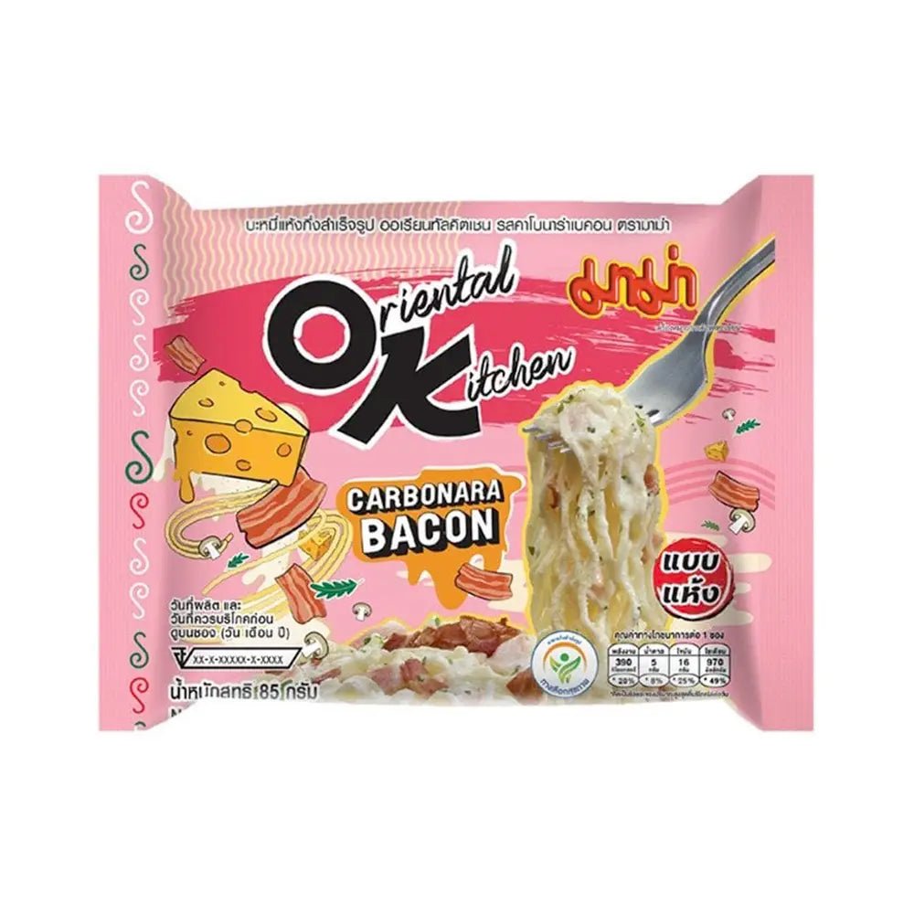 ANAM | MAMA Instant Noodles Carbonara OK 85g | 奶油培根意面风味方便面 | Carbonara-pikanuudelit | บะหมี่คาโบนารา | Mi Carbonara OK 85g
