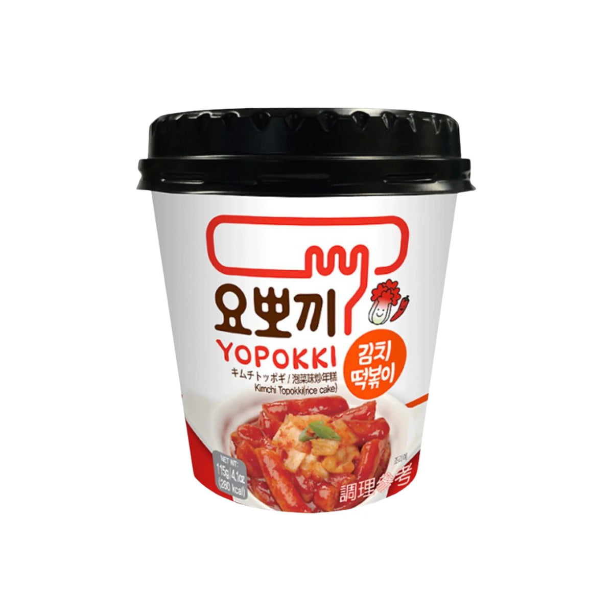 ANAM | YOPOKKI Instant Topokki Kimchi 115g | 泡菜即食炒年糕 | Pikainen kimchi-tteokbokki | ต๊อกโบกีกิมจิ | Banh gao tok kimchi 115g