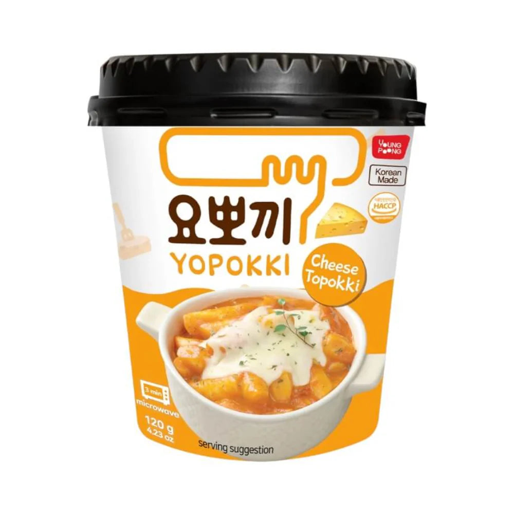 ANAM | YOPOKKI Instant Topokki Cheese 120g | 芝士即食炒年糕 | Pikainen juustotteokbokki | ต๊อกโบกีชีส | Banh gao tok pho mai 120g