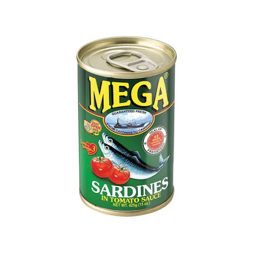 ANAM | MEGA – Sardines in Tomato Sauce – 425g | 番茄沙丁魚 | Ca moi trong sot ca chua