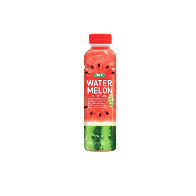 ANAM | OKF Watermelon Drink with Aloe 500 ML | 西瓜芦荟饮料 | Nuoc dua hau Aloe