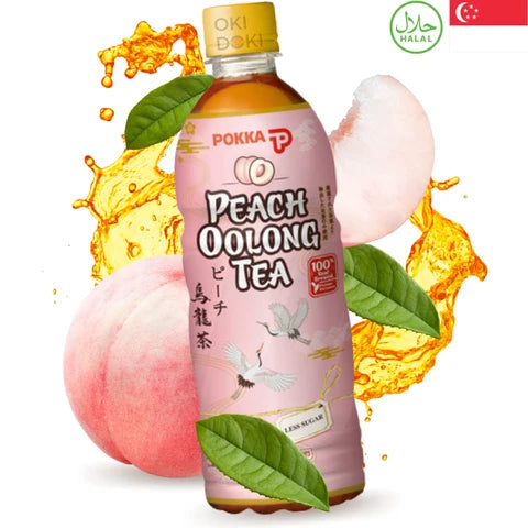 ANAM | POKKA Peach Oolong Tea 500ml | 蜜桃乌龙茶 | Persikanmakuinen oolong-tee | Tra o long dao | ชาอู่หลงรสพีช