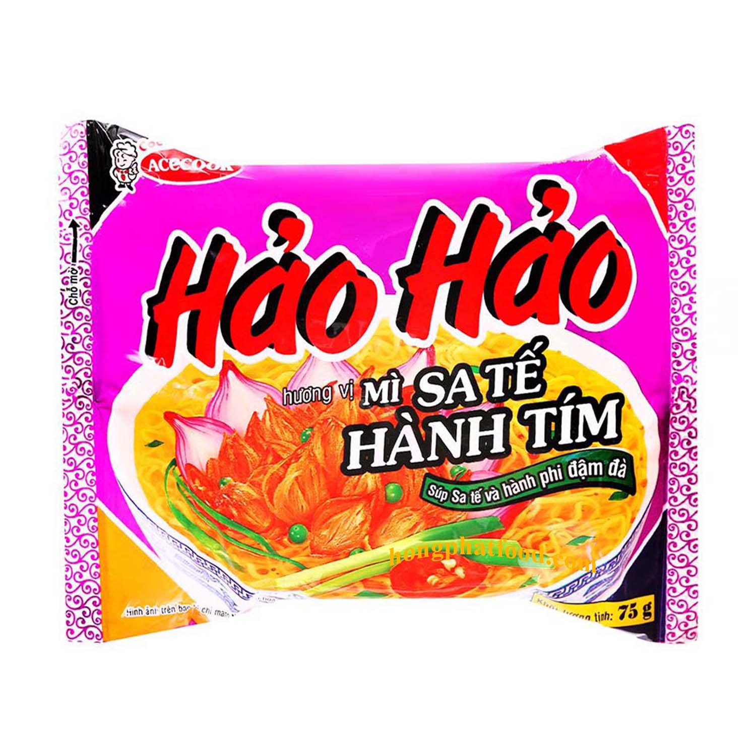 ANAM | Hao Hao Onion Satay Instant Noodles 77g | HaoHao 方便面 | Hao Hao Sate Hanh Tim 5g