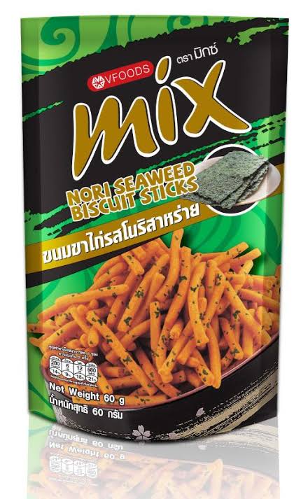ANAM | VFOODS MIX Crispy Sticks Nori 50g | 海苔脆棒 | Rapeat noritikut | Que gion rong bien | ขนมแท่งกรอบรสสาหร่าย