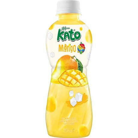 ANAM | KATO Mango Juice with Nata De Coco 320ml | 芒果椰果汁 | Mangomehu kookoshyytelöllä 320ml | น้ำมะม่วงผสมวุ้นมะพร้าว | Nuoc xoai 320ml