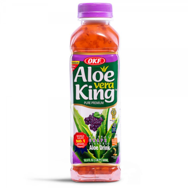 ANAM | OKF Aloe Vera Drink Grape 500 ML | 葡萄芦荟饮料 | Nuoc aloe vi nho