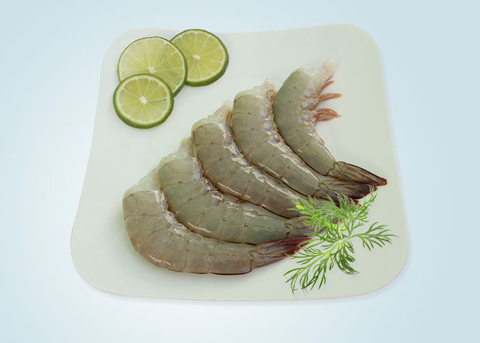 ANAM | Mooijer Whiteleg Shrimps Raw headless shell on 16/20 1KG | 白腿虾 去头带壳生的 16/20 1公斤 | Tom chan trang 16/20 1kg