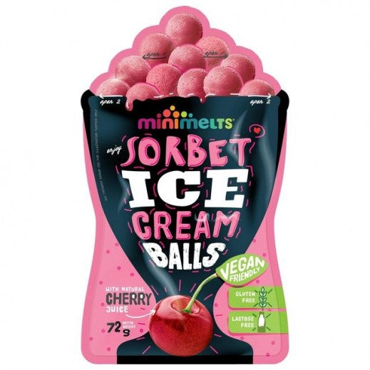 ANAM | Ice Cream Sorbet Balls Cherry 72 G MINI MELTS | 樱桃冰淇淋球 | Kem vien vi cherry