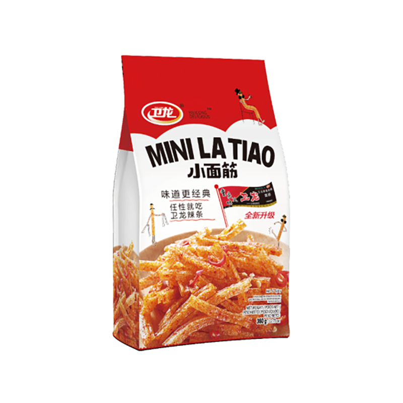 ANAM | CN Wei Long Latiao Hot & Spicy Mini 360g | 卫龙麻辣辣条 360克 | Mausteinen latiao snack 360g | Que cay Wei Long 360g