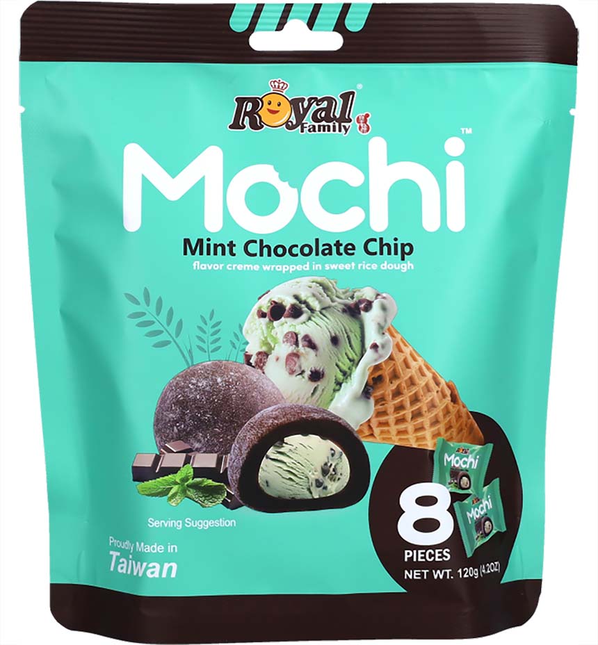 ANAM | ROYAL FAMILY Mochi Mint Chocolate Chip | 皇族薄荷巧克力碎麻糬 | Royal Family minttu suklaahippu mochi | Mochi bac ha socola chip Royal Family