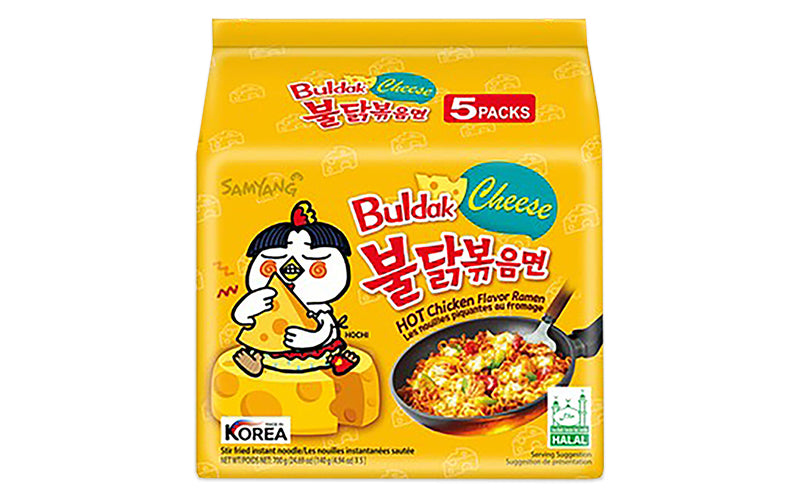 ANAM | SAMYANG Instant Noodles Ramen Hot Chicken Cheese 130g | 辣鸡芝士拉面 | Mì Ramen Gà Cay Phô Mai 130g