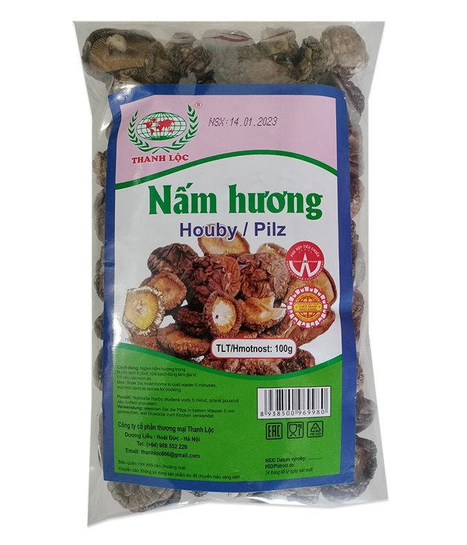 ANAM | THANH LOC Dry Shiitake Fungus 100g | 干香菇 | Nấm đông cô khô