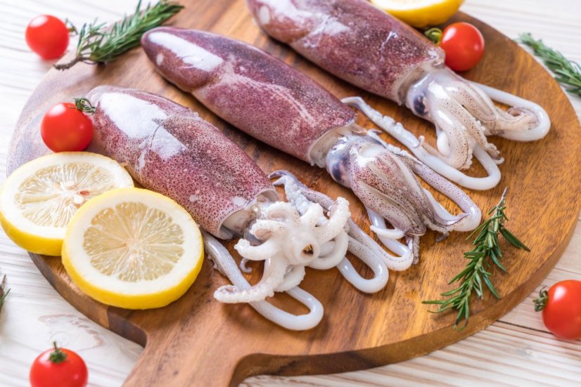 ANAM | Californian Squid Frozen 9/11 1KG | 加州鱿鱼 生的 9/11 1公斤 | Muc California size 9/11 1kg