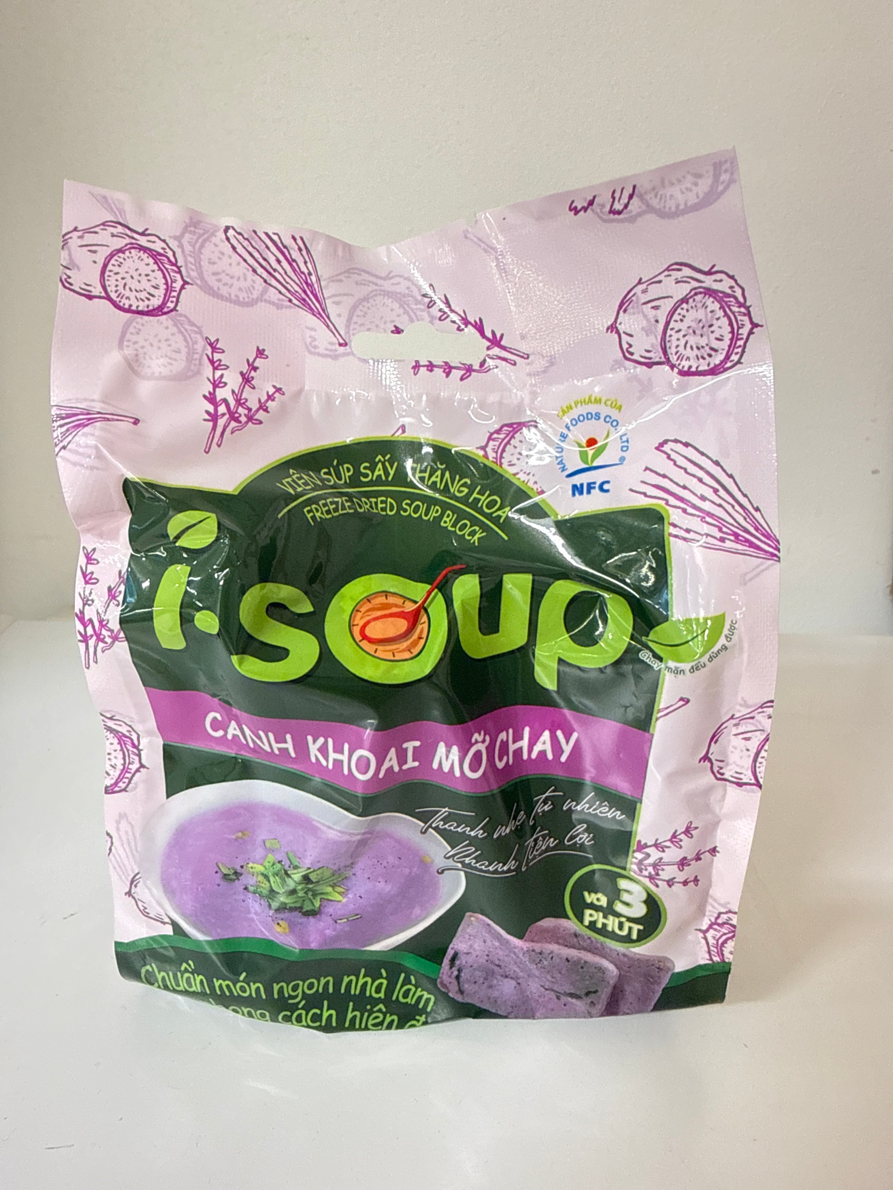 ANAM | ISOUP Vegetarian Purple Yam Soup 55g | 素紫薯汤 | Sup khoai tim chay