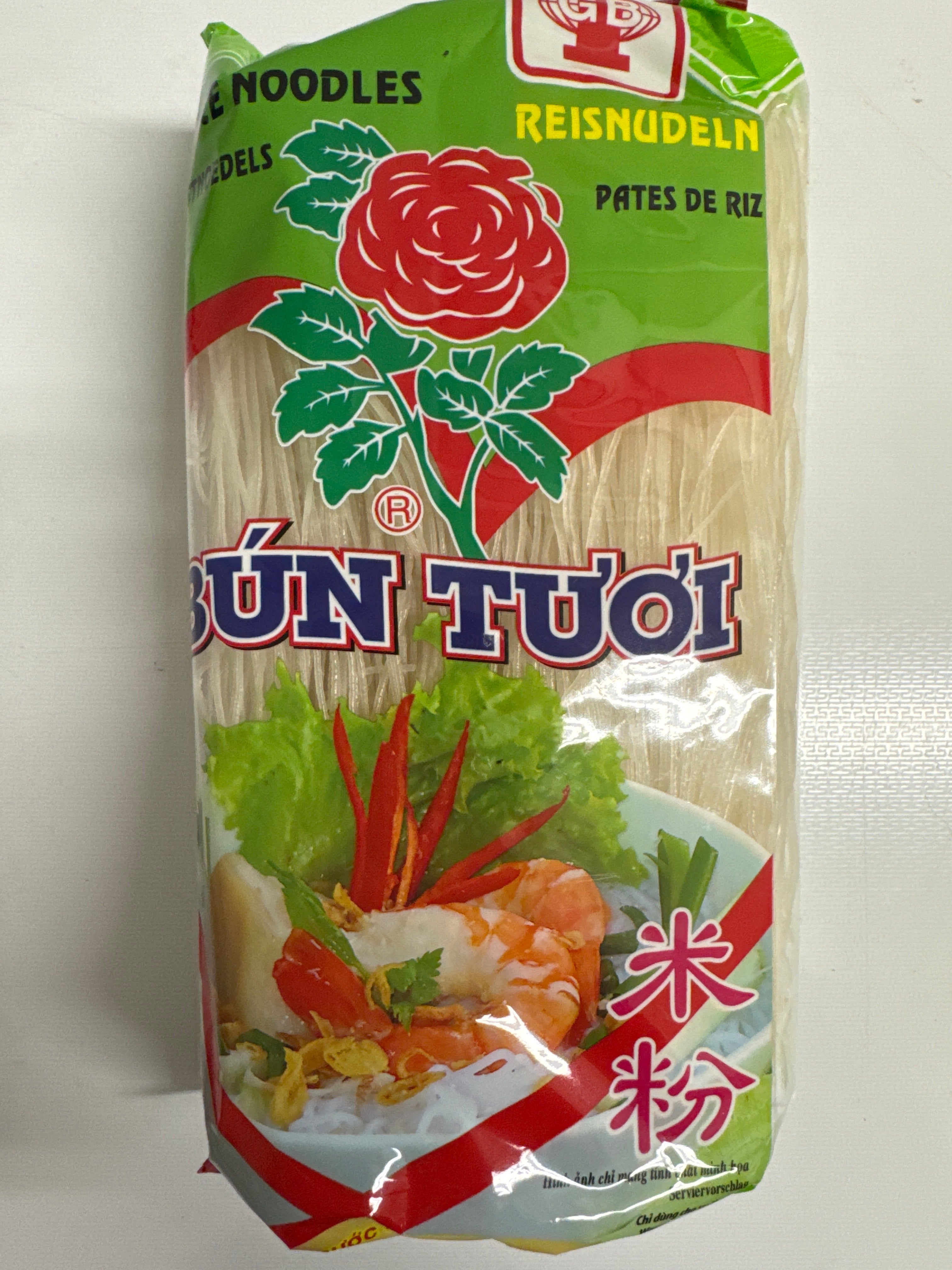 ANAM | Red Rose Rice Vermicelli 400g | 红玫瑰米粉 400克 | Red Rose riisinuudelit 400g | Bun Hong Hoa 400g