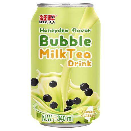 ANAM | RICO Bubble Milk Tea Honeydew Melon 340ml | 蜜瓜珍珠奶茶 | Tra Sua Dua Luoi Tran Chau