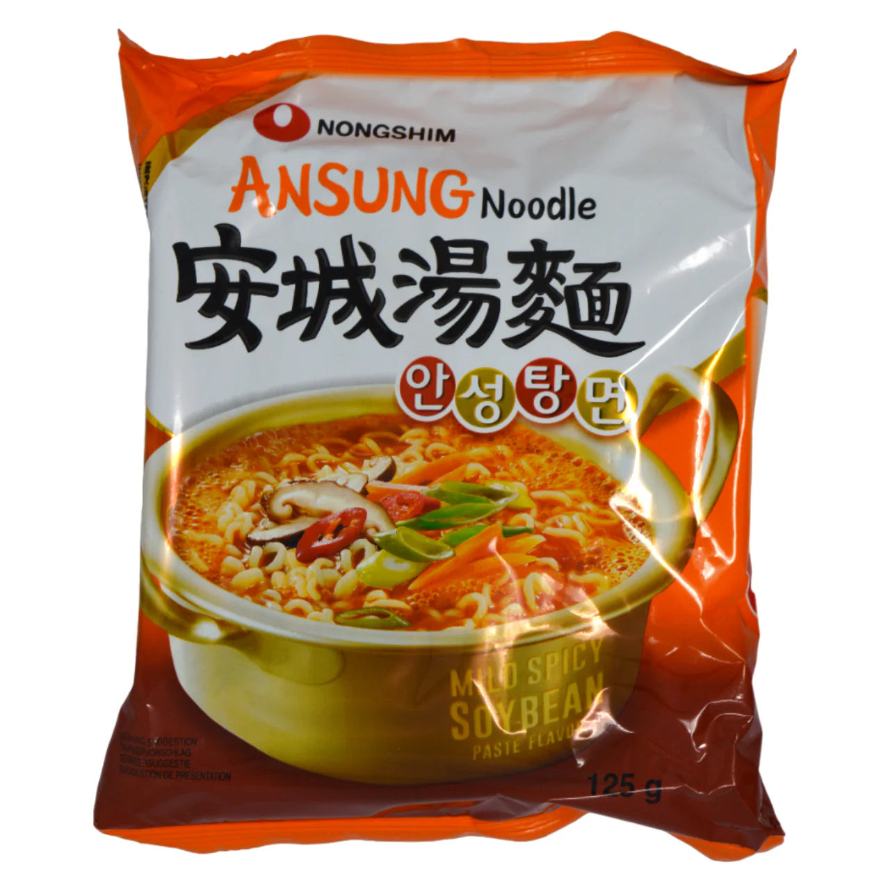 ANAM | NONGSHIM – Ansungtangmyun Instant Noodles – 125g | 农心 安城汤面 | Mi an lien Ansungtangmyun