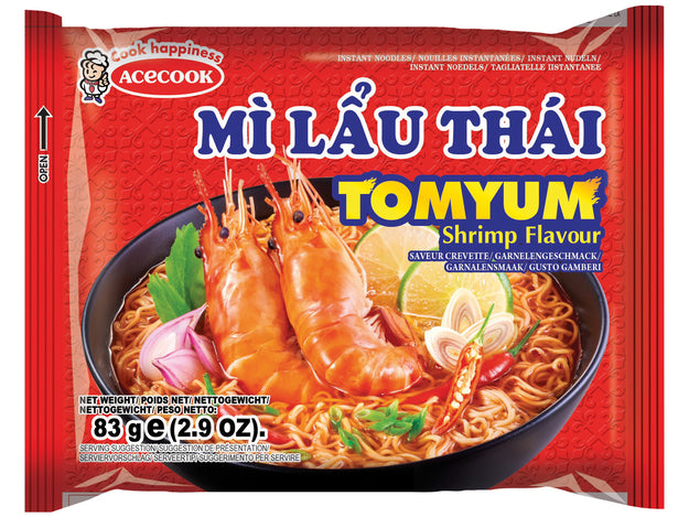 ANAM | Instant noodles TomYum shrimp MLT 83g | 冬阴功虾味方便面 83克 | Tom Yum katkarapu pikanuudelit 83g | Mi an lien vi tom Yum 83g